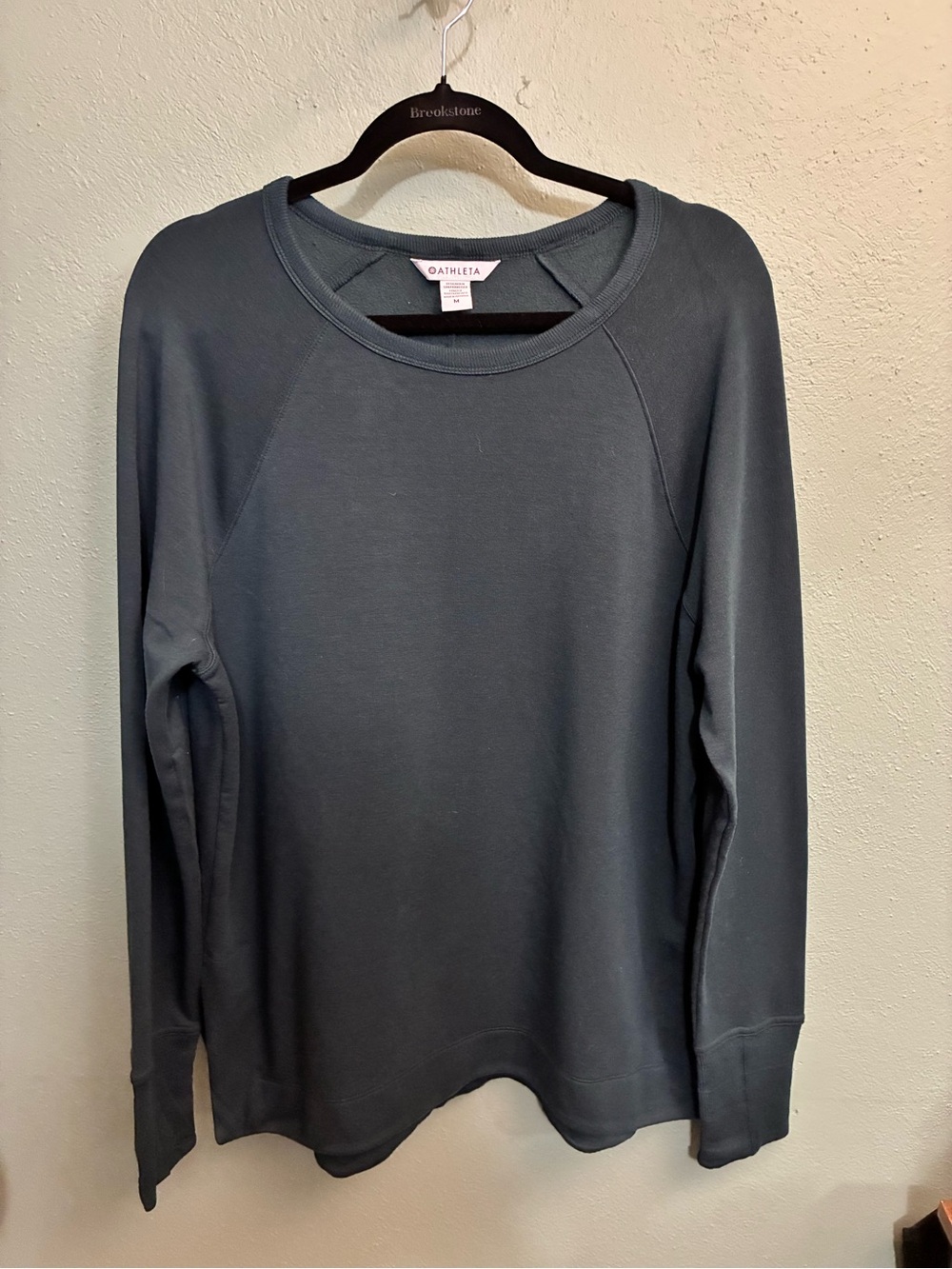 Athleta Women’s Medium Dark Teal TENCEL Lyocell Long Sleeve Pullover Top